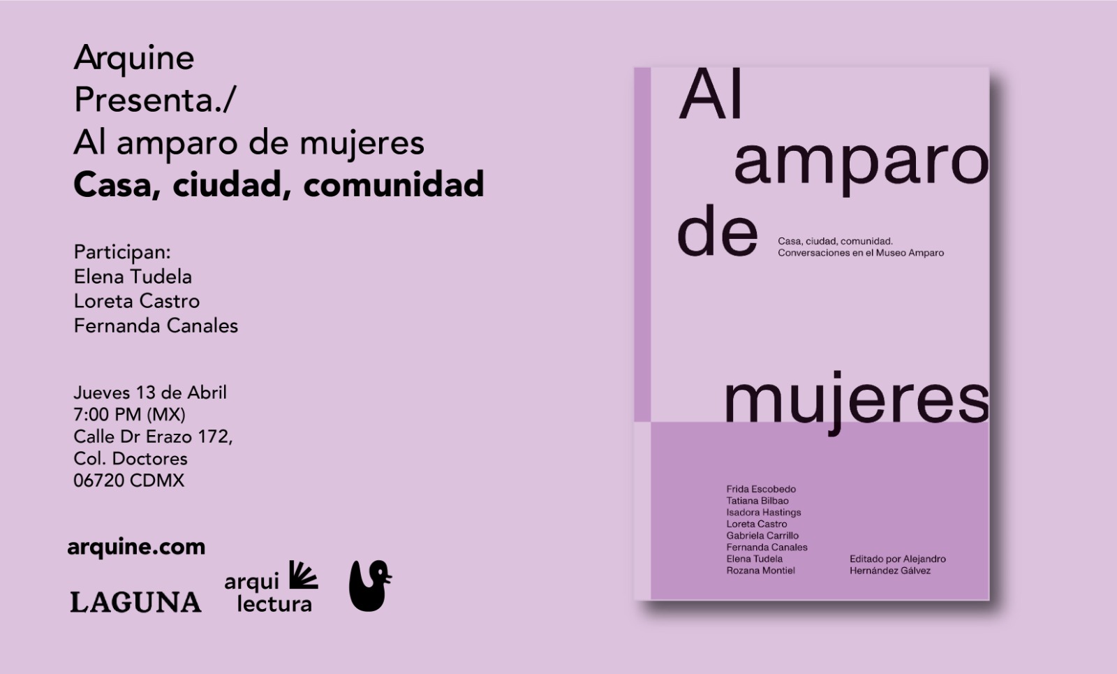 Presentación del libro Al amparo de mujeres Casa ciudad y comunidad